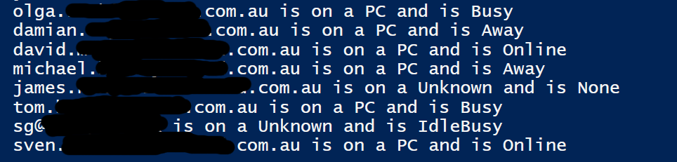 Skype for Business Online using UCWA and Powershell