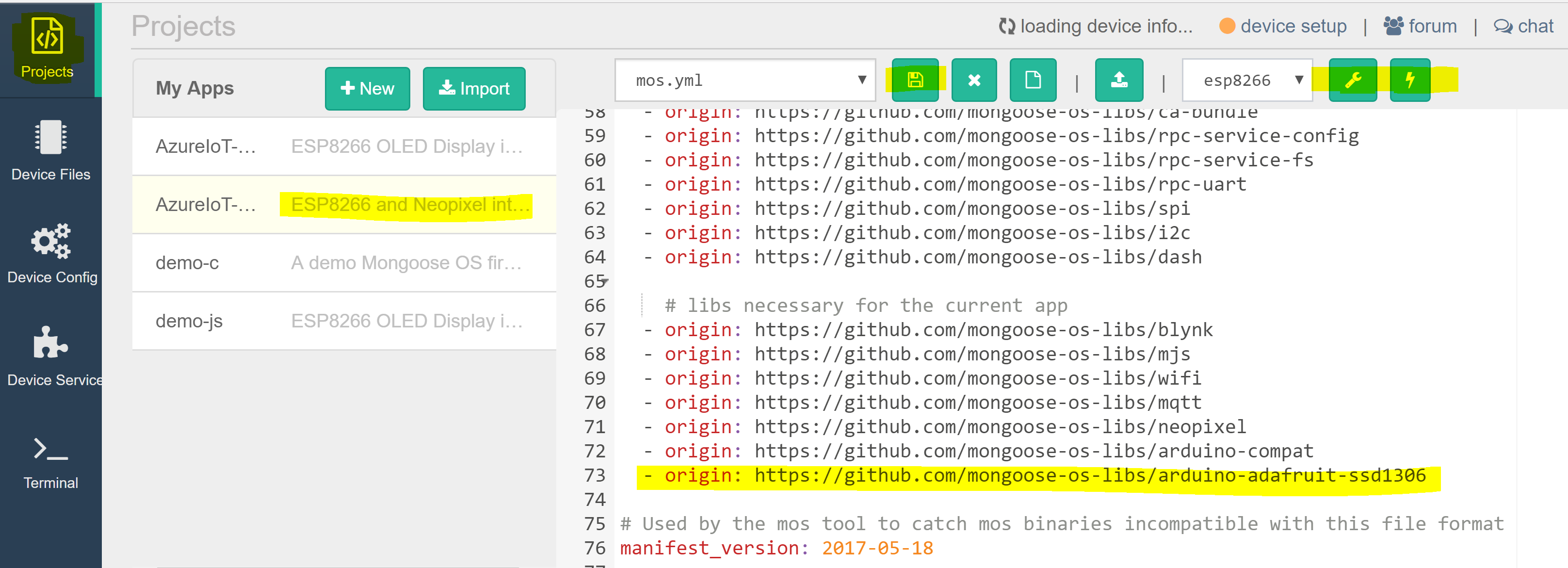 Include SSD1306 Library.PNG