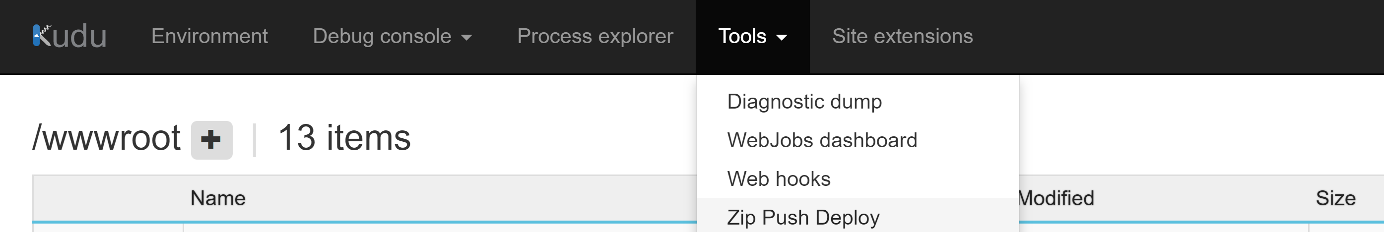 Azure Zip Push Deploy
