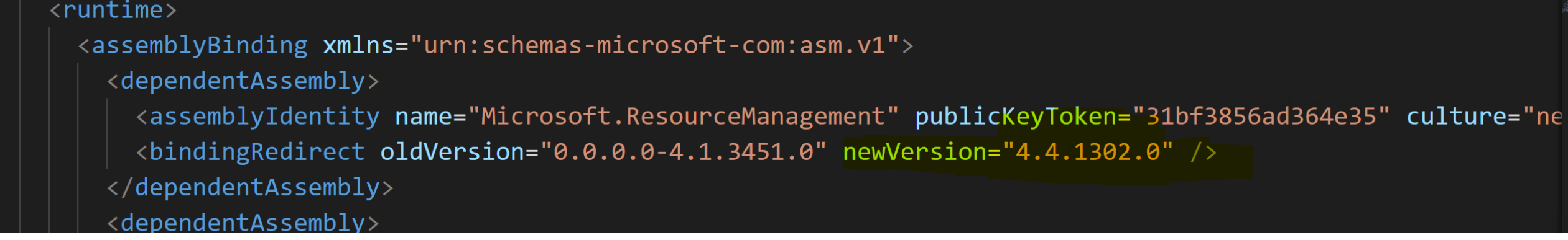Version for Resource Management Web Service