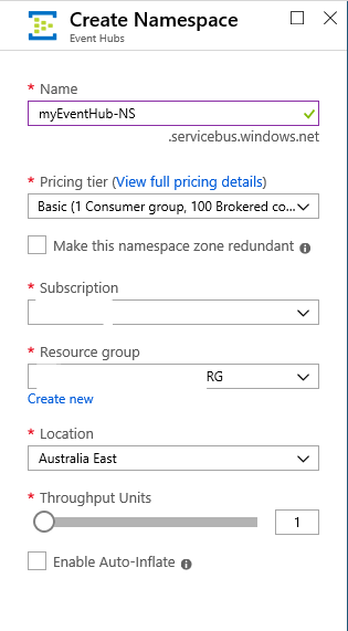 Created Event Hub Namespace.PNG