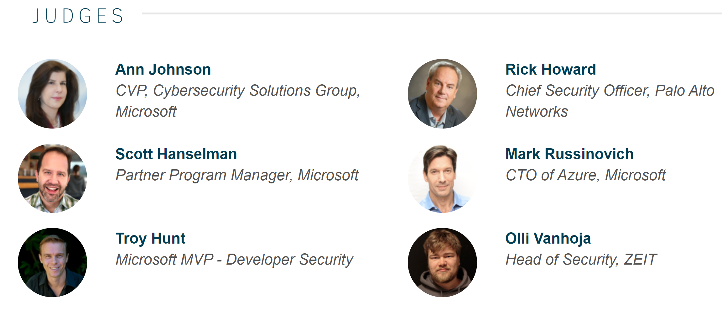 Microsoft Security Graph Hackathon Judges.PNG