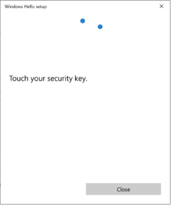 Touch Hardware Security Key