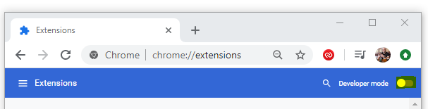 Enable Chrome Developer Mode