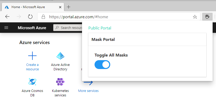 Toggle Azure Mask Bit Raccoon